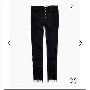 Madewell 9" High-Rise Skinny Jeans Black Wash 24